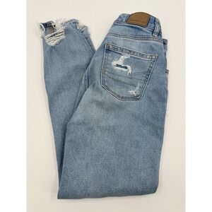American Eagle Women's Jeans Distressed Skinny Light Wash Size 000 RN # 54485